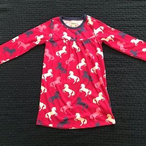 Hatley Long Sleeve Kids Horse Silhouette Dress